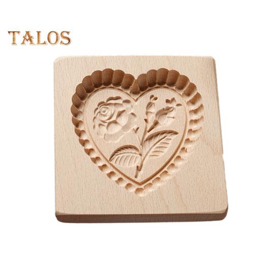 Деревянная 3D форма для печенья, животное, цветок, снежинка, Санта, пищевая антипригарная форма, можно мыть в посудомоечной машине, форма для шоколадного печенья, конфет, инструменты для выпечки, кухонные принадлежности