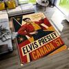 Elvis Presley Customize Your Name Floor Rug Office Rug Perfect for Study room Dining Room Hallway Playrooms Anti-slip Rug Anime Office Decor