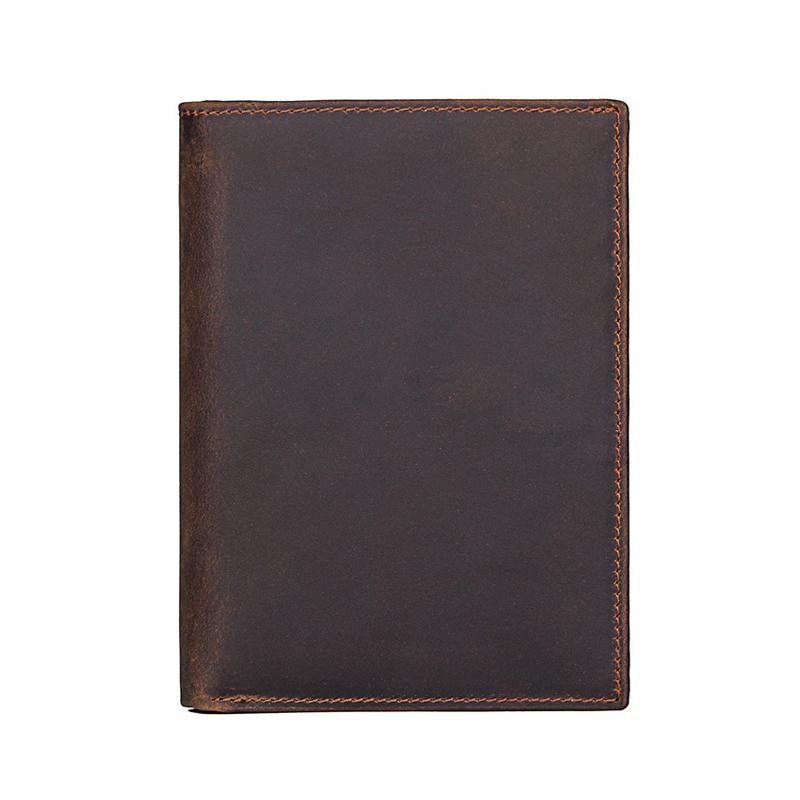 Обложка для паспорта из 100% натуральной кожи, винтажный дорожный чехол для паспорта для мужчин и женщин, большой вместительный кошелек для карт, сумка для карт