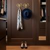 FUN 2pcs Bow Hook Bowknot Hook Bow Hooks for Wall Bowknot Brass Hook Gold Wall Hooks for Hanging Coat Hat Towel - Small(2.76X2.36X0.79in
