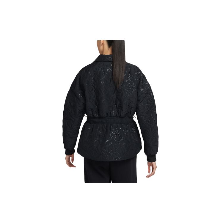 Nike Стеганая хлопковая куртка с вышивкой женская верхняя одежда черная DV8213-010