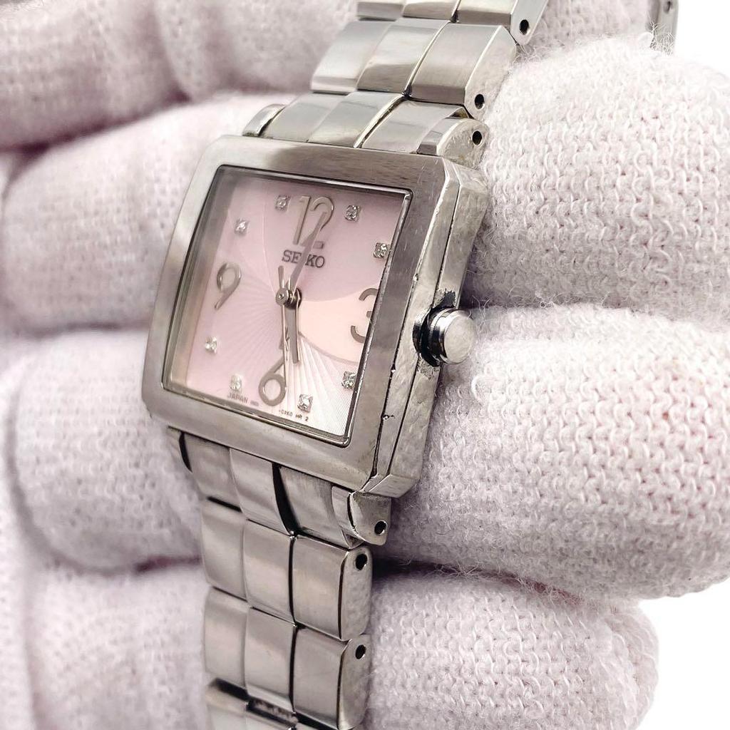 [USED] SEIKO Lucia Silver 8P Diamond Women's Watch 935