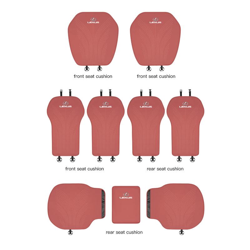 Car Rear Front Seat Cover Anti-slip Pad Protect Mat Ice Silk Cushion For Lexus FSPORT LBX NX RX 350h 450h ES UX 300e GS GX ISBD6