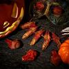Horror Halloween bloody props, simulated human body parts, severed fingers, bloody eyeballs, suitable for haunted house Hallowee