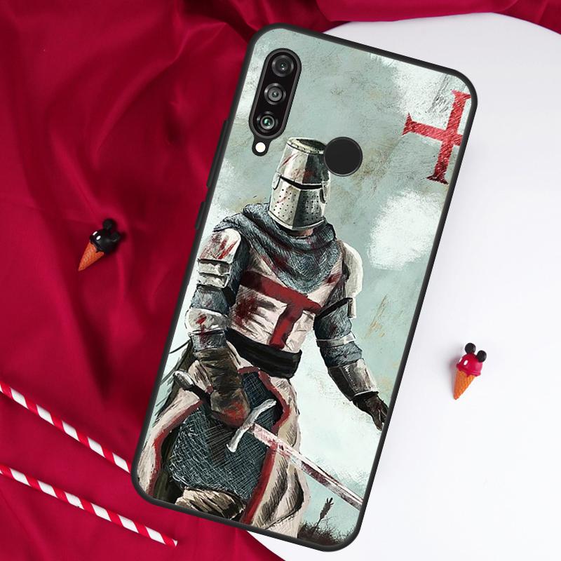 Knights Templar For Huawei Nova 11 Pro 9 10 SE Y60 Y70 Y90 Y61 Y91 Y73 Y72 12i 11i 8i P20 P30 P40 Lite Case