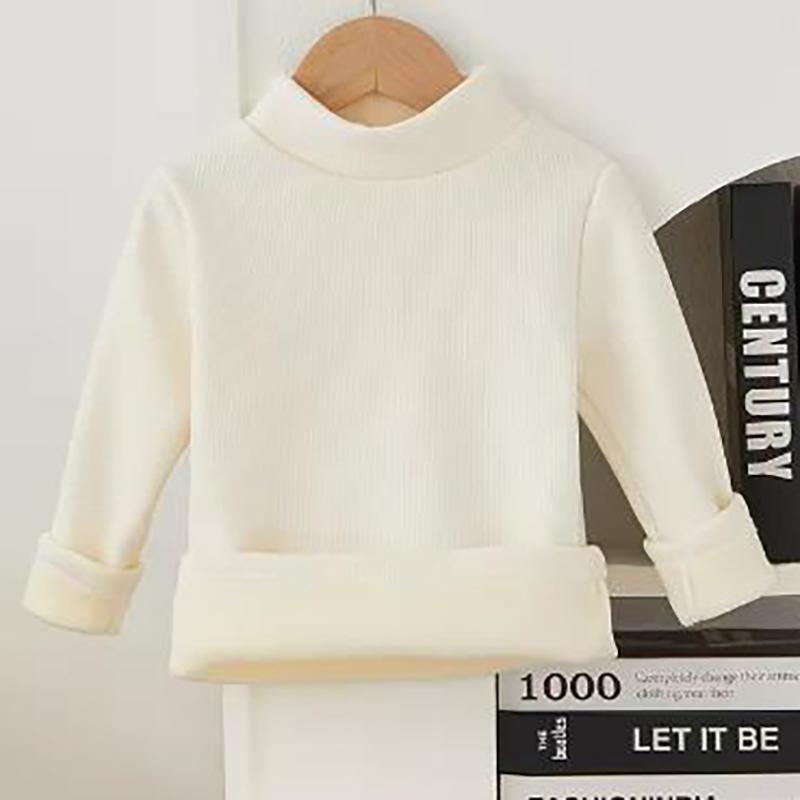 Детская нижняя рубашка осень-зима теплая футболка с нижней частью детская плюшевая утолщенная одежда