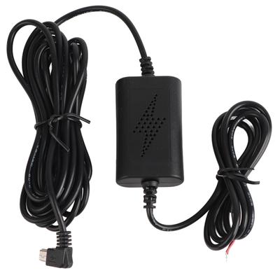 Комплект для скрытой установки видеорегистратора 12В24В на 5В 2,5А Mini USB под углом влево Step?Линия вниз для мониторинга парковки