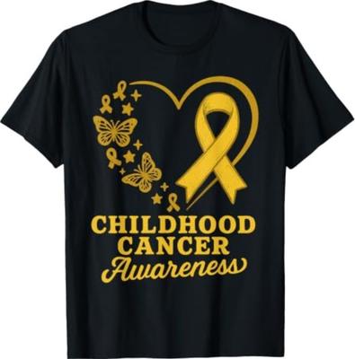 Childhood Cancer Awareness Gold Ribbon Butterfly Support T-Shirt