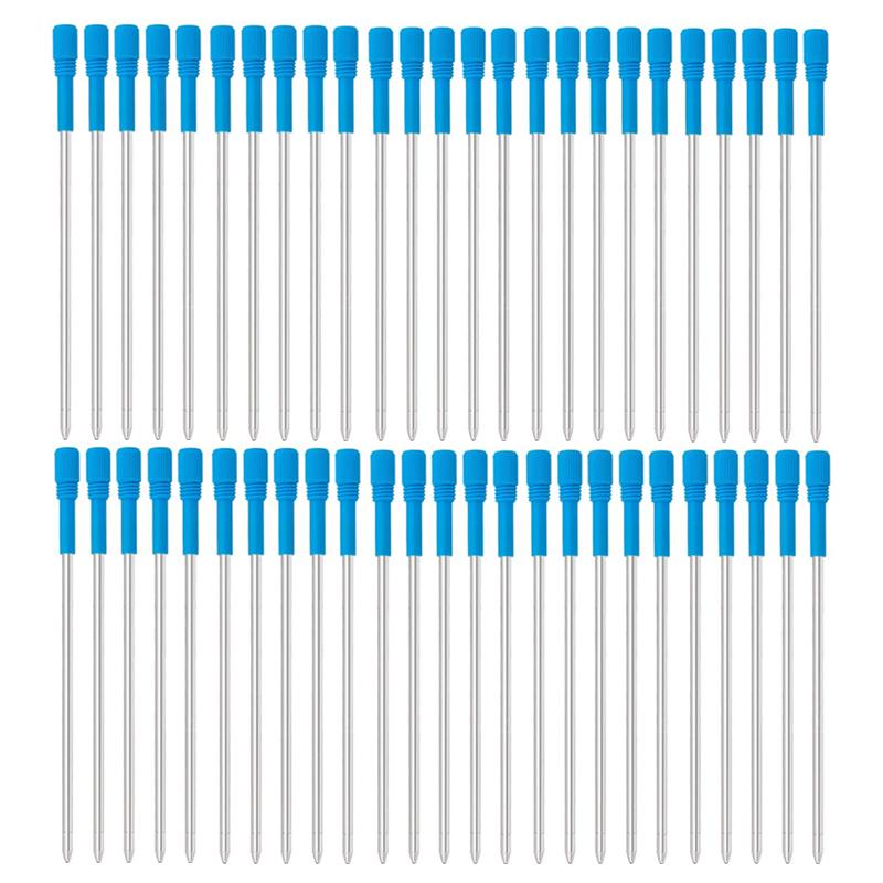 5/10/50 PCS Ballpoint Pen Refills Metal 82mm Pen Refill Black Blue Pen Refills Gifts Office School Supplies Stationery
