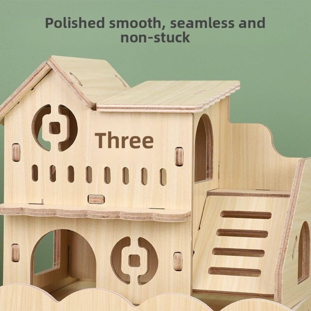 Легкий в установке Платформенный домик Деревянная игрушка для лазания для хомяка Новые качели-балансир Товары для питомцев