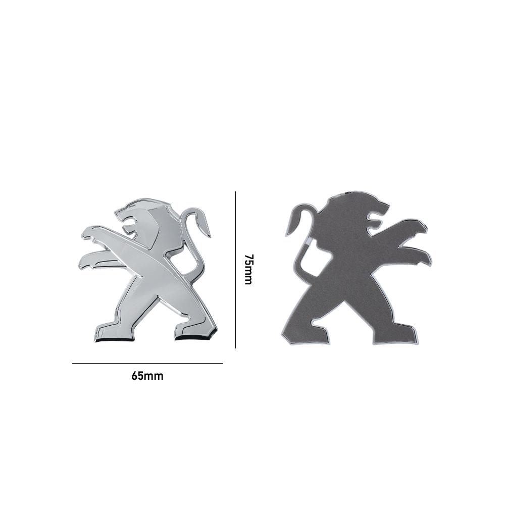 2026 Hot Car Sticker Car Front Hood Badge Rear Trunk Lid Emblem Sticker Decoration For Peugeot 5008 107 106 206 307 308 3008 207