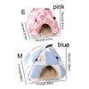 Flower Print Guinea Pig Warm House Cartoon Rabbits Sleeping Bed Cute Hamster Cotton Nest  Winter