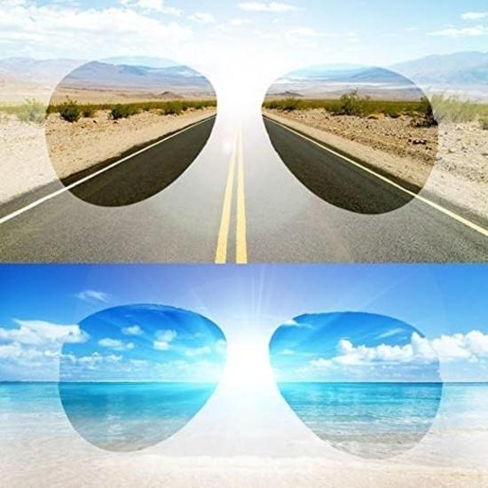 X Intellilens Polarized Riding Glasses | Дневные и ночные очки, антибликовые HD-аксессуары для активного отдыха | Унисекс | Желтые царапины | Авиаторы | Средние