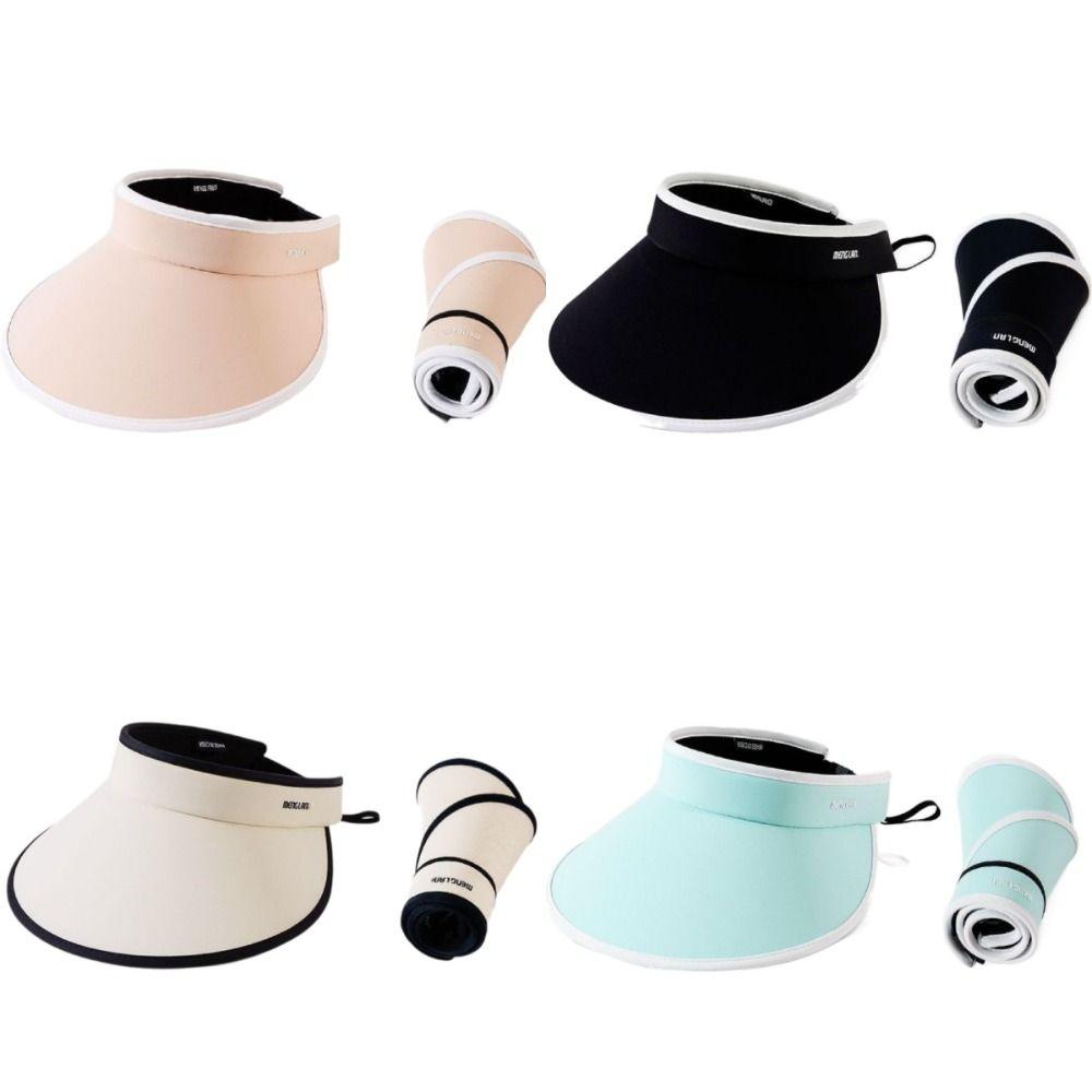 Солнцезащитная шляпа с защитой от ультрафиолета, устойчивая к ультрафиолетовому излучению, пустая шляпа-цилиндр, портативная солнцезащитная шляпа для лета