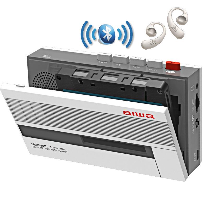 Aiwa Retro 80s Style Portable Cassette Tape Player & Recorder