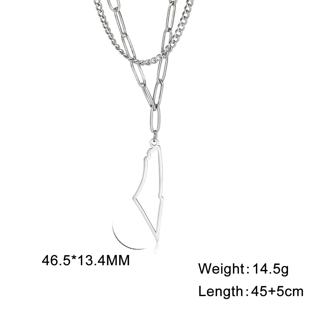 Kkjoy Новое модное ожерелье из нержавеющей стали для женщин и мужчин Простой дизайн Нерегулярные полые горы Подвеска Любовные ювелирные изделия Подарки