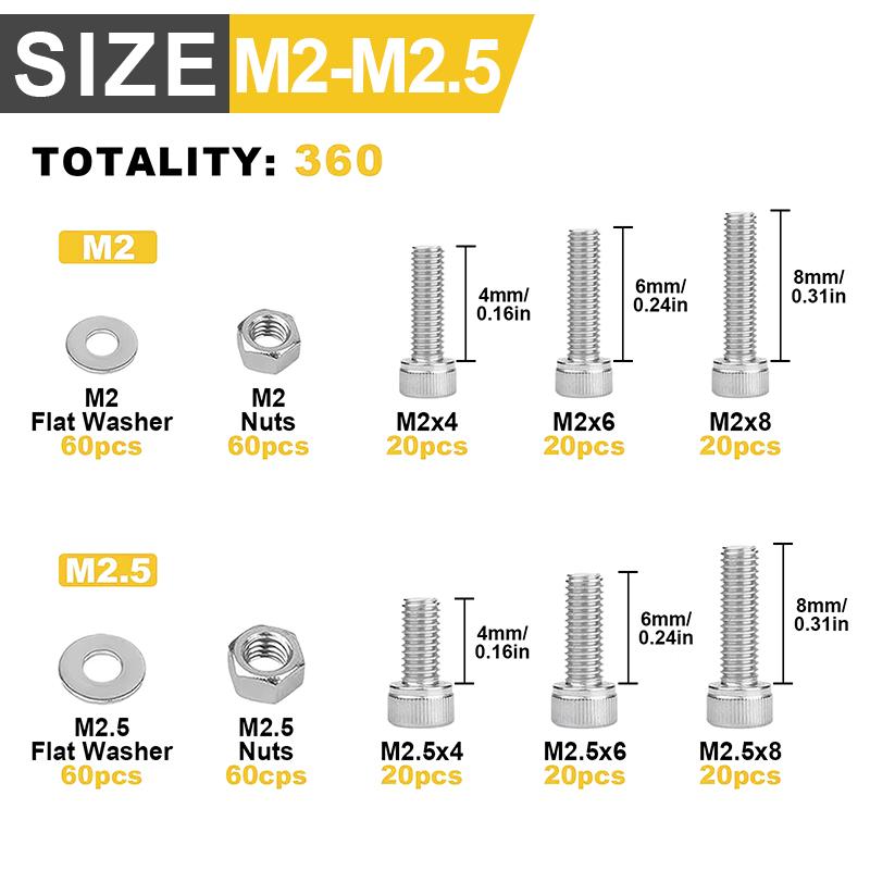 Болт с шестигранной головкой и чашечкой из нержавеющей стали 180, гайка, комплект шайб
