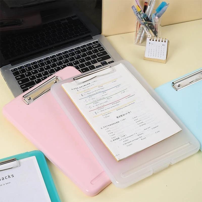 Коробка для хранения документов формата А4 с папкой-зажимом, доской для письма, держателем для школьных канцелярских принадлежностей WordPad, органайзером