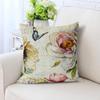 Farmhouse Decorative Throw Pillow Covers Vintage Flower Pillows Cover Set Of 4 Cotton Linen Floral Outdoor Cushion Case Cases
