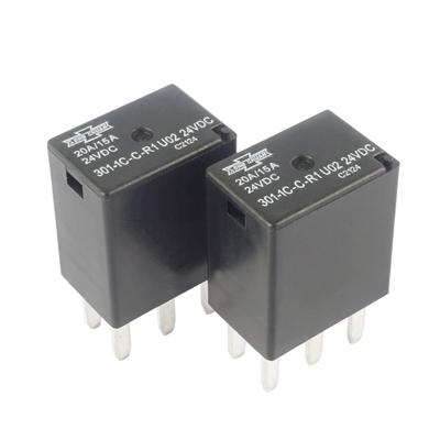 (Упаковка из 2 шт.) 301-1C-C-R1 U02 24VDC Автомобильное реле 5 контактов