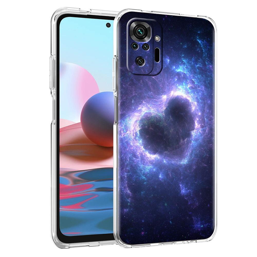 Чехол для телефона Xiaomi Poco X3 NFC M3 F3 Redmi Note 9S 9 8 10 Pro 7 8T 9C 9A 8A K40, прозрачный чехол, красочная космическая галактика Вселенная