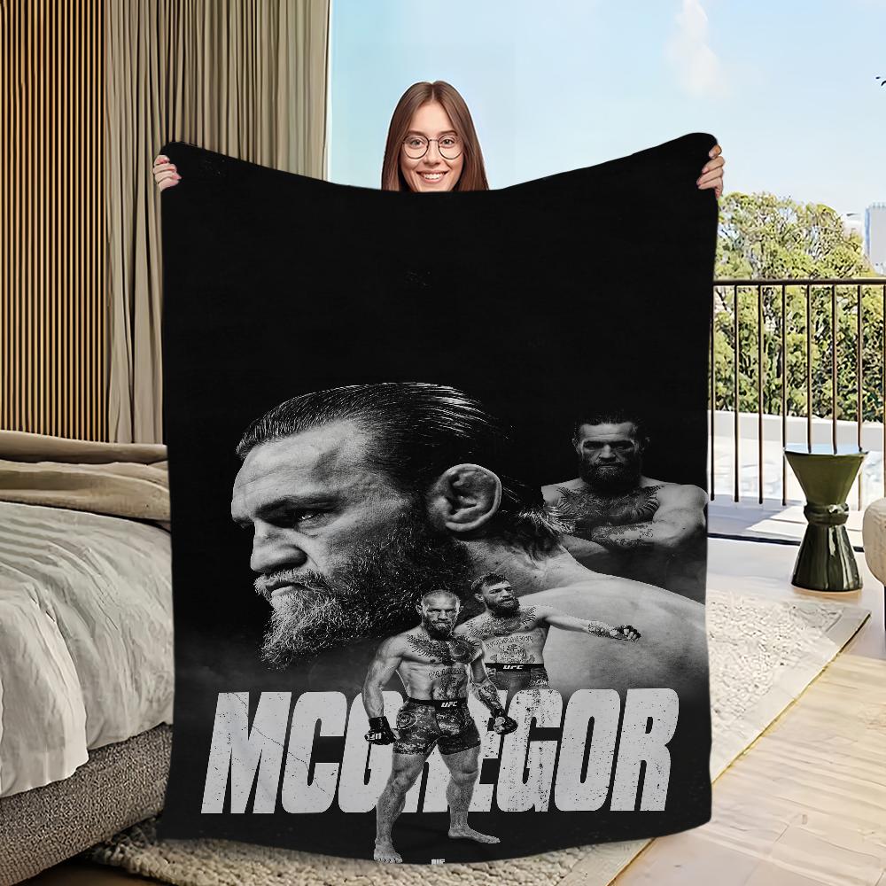 Комфортное теплое мягкое плюшевое одеяло Champion, подходящее для дивана, гостиной, Боксер Макгрегор, офис, спальня, C-Conor U-UFC, для путешествий, подарок
