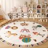 Children's Carpets for Living Room Cartoon Cute Bedroom Decor Carpet Fluffy Soft Round Plush Rug Large Area Home Thick Floor Mat