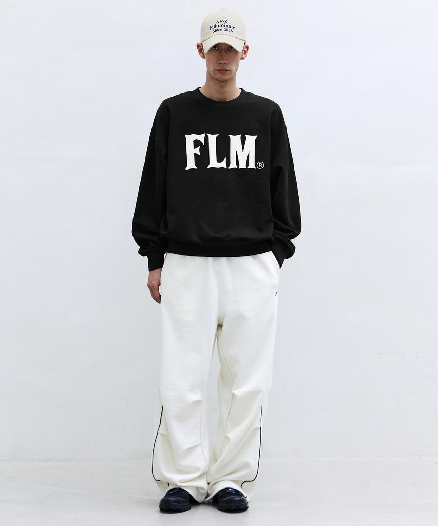 FILLUMINATE Flm Stitch Logo Sweatshirt - Black