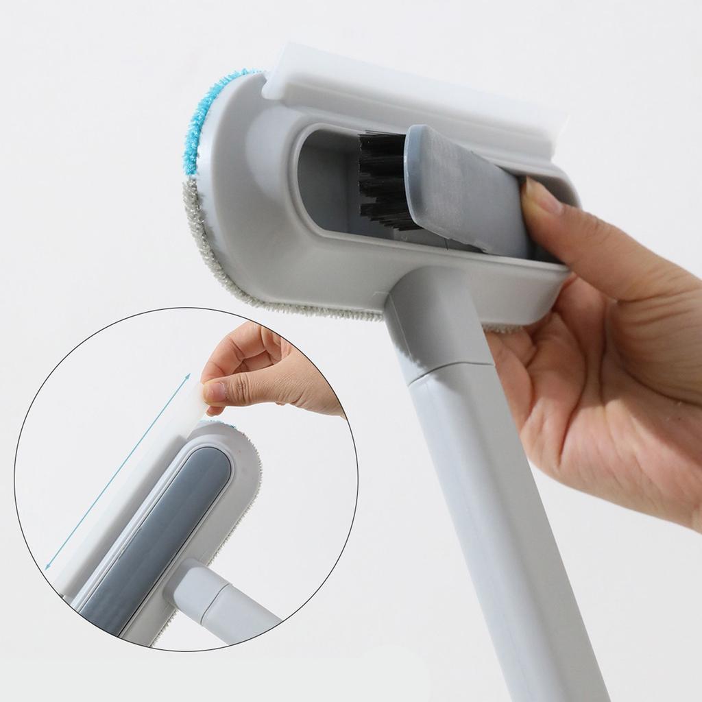 Удалитель шерсти для домашних животных 4 в 1 - Многоразовая щетка для удаления шерсти собак с длинной ручкой, Моющийся очиститель пуха для шерсти собак и кошек, Деликатная чистка мебели