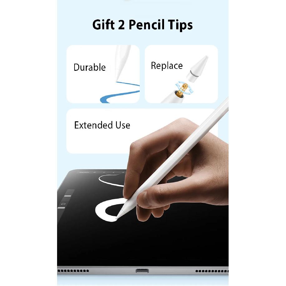 Для Apple Pencil Для iPad A16 10-го Поколения Pro 12.9 Air 13 11 M3 2025 M4 Air 6 4 5 8-го 9-го Mini 7 10.9 Стилус Ручка Аксессуары