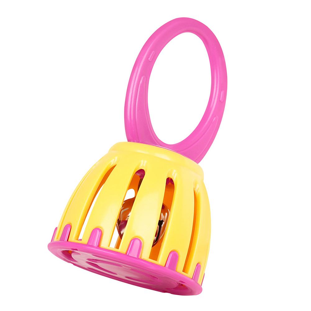 Kids Hand Bells Children Rattle Detachable Handled Cage Bell Healthy Oval Handle Baby Cage Bell Shaker Toy For Early Training
