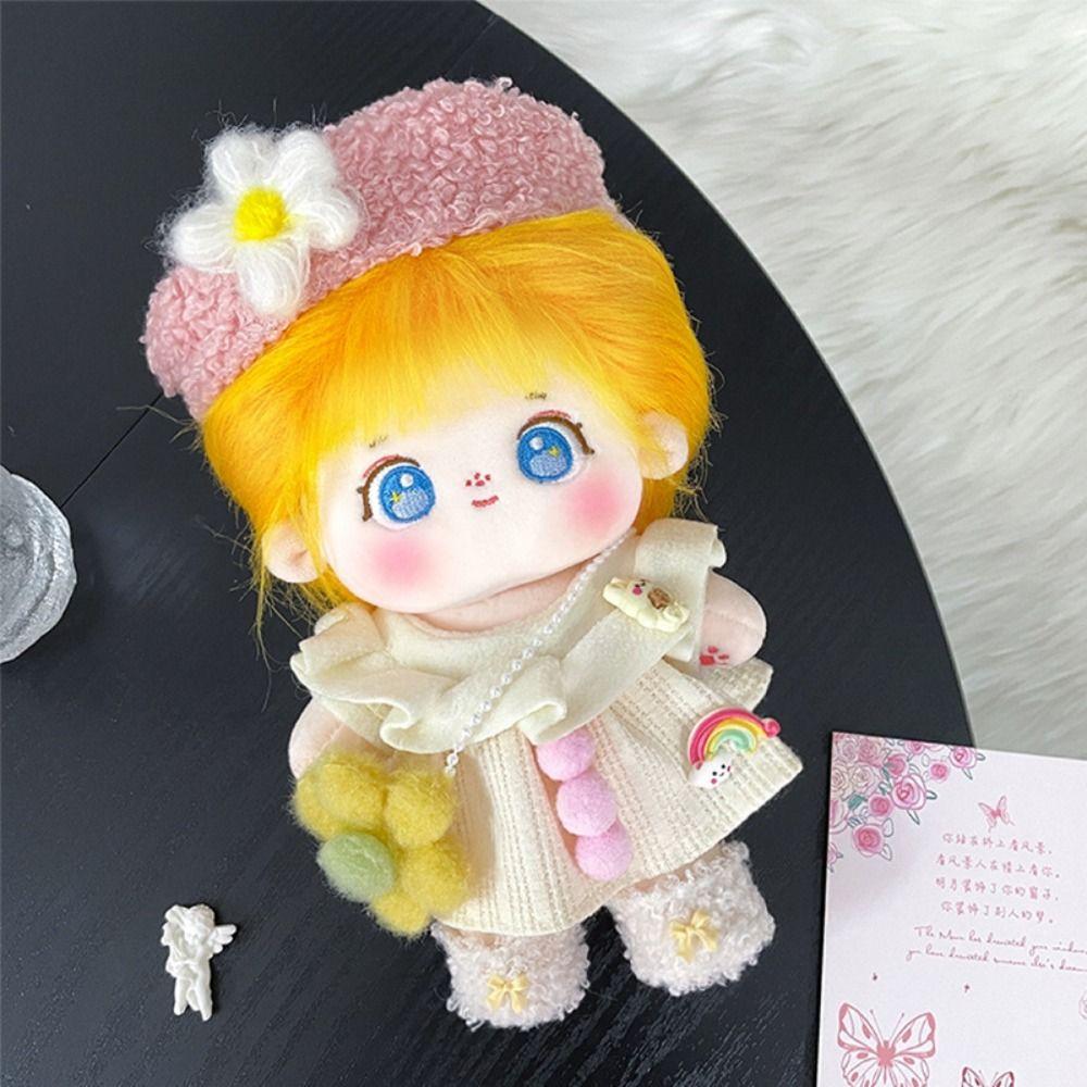 Одежда для куклы 20 см Разноцветный головной убор для куклы Набор платьев Аксессуары для куклы Игрушка Хлопковая мягкая кукла