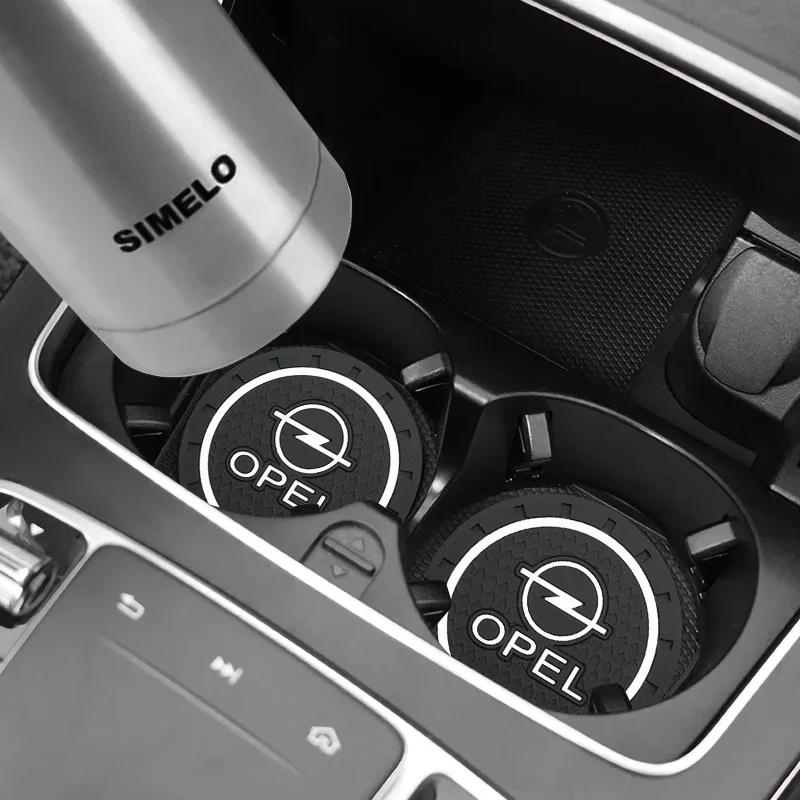 2pc Car Interior Water Cup Holder Anti Slip Pads Coasters For Opel Astra j g Insignia Corsa d Vectra c Zafira a Auto Gadgets