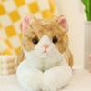 50cm Size Imitation Lying Cat Plush Toys Hairy Texture Cute Lying Cat Doll  Pet Kitten Pillow