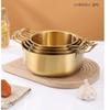 Stainless Steel Soup Pot with Lid Hot Pot Korean Ramen Pot  Camping Cookware