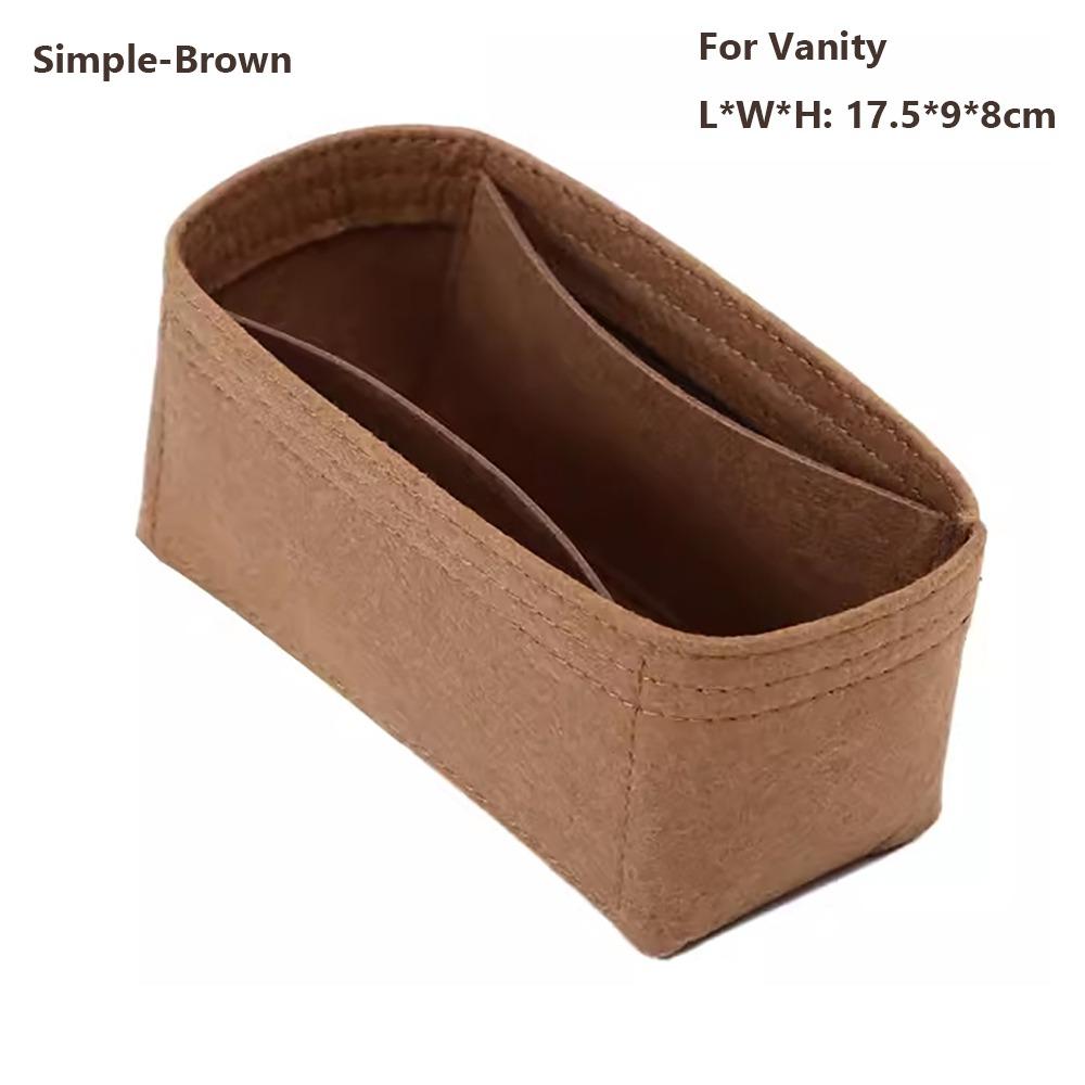 Фетровый органайзер-вставка для сумки, хранение, организация, подкладка для сумки, поддержка, портативная внутренняя сумка для LV Nice Nano/Mini/BB/Vanity