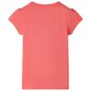 Kids T Shirt Coral Pink Size 128