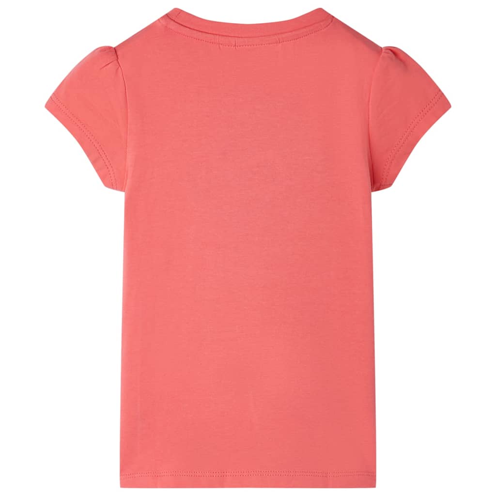 Kids T shirt Coral Pink size 128