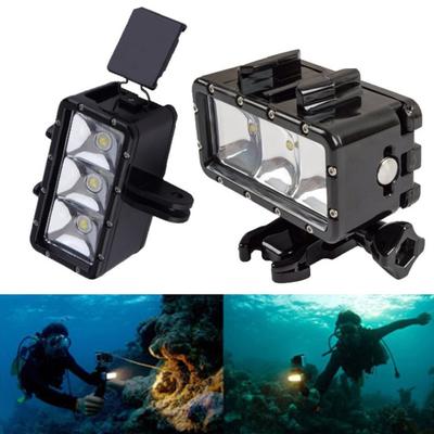 30м Водонепроницаемая Светодиодная Экшн-Камера Вспышка для GoPro Hero