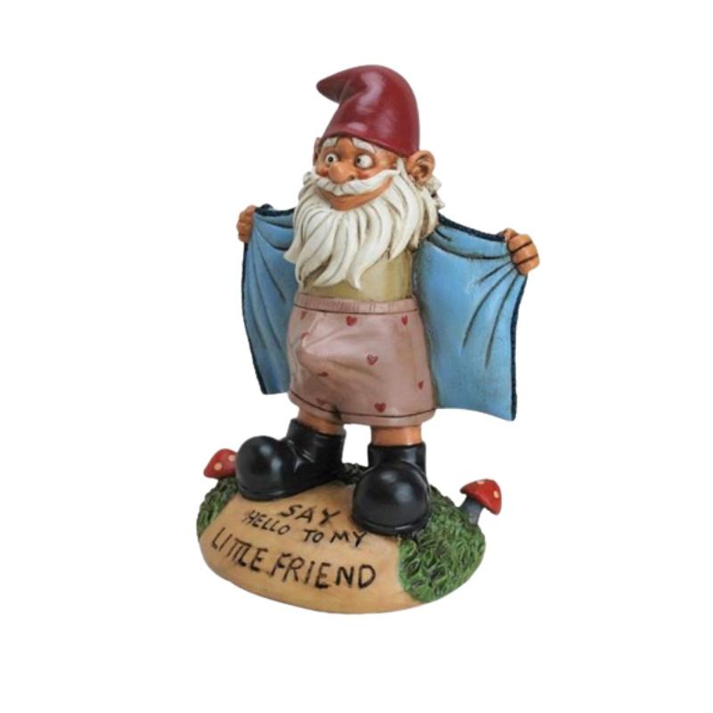 Садовая статуэтка Гном Непослушные украшения Смешной дом Миниатюрная статуэтка Гномы Смола
