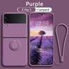 New Color Ring Holder Magnetic Bracket Case For Samsung Galaxy Z Flip 3 Flip4 Flip 5 5G Flip3 Non-Slip Cover for Samsung Z Flip5