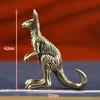 Винтажная фигурка животного, скульптура кенгуру из латуни с золотым покрытием для украшения стола