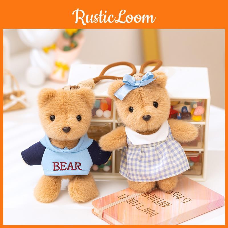 Bear Lovely Teddy Plush Keychain In Various Colors Perfect For Gifts Birthday