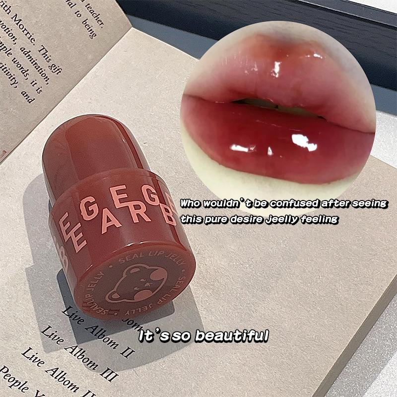GEGE BEAR Желейная глазурь для губ Стойкий макияж Водостойкая блеск-помада