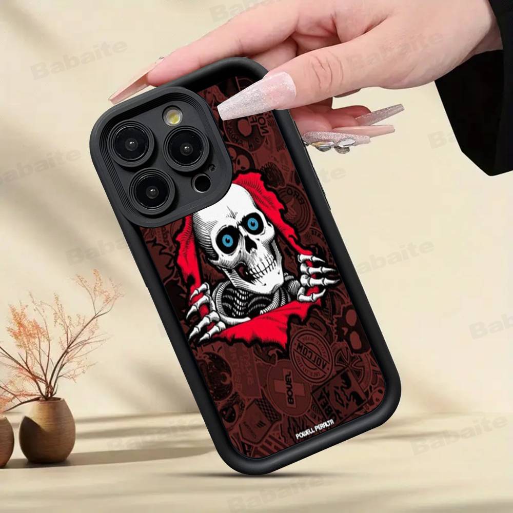 Чехол для телефона P-Powell P-Peralta Для IPhone 17 16 15 14 13 12 11 Pro Max Plus Mini Счастливым принтом