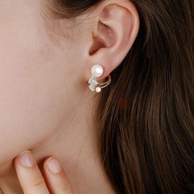 Модные серьги с красным жемчугом в форме рыбьего хвоста для женщин, корейские простые украшения для ушей, свадебные украшения, подарок на день рождения