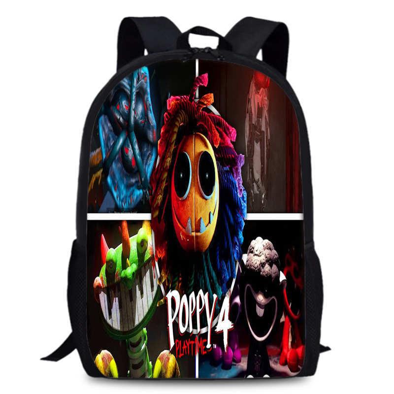 Poppy Chapter Playtime 4 Durable Bookbag 15in Laptop Anime Backpack Oxford