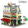 Cada Parisian Restaurant House Architecture Building Blocks Friends French Dining Room Bricks Toys for Kid Gifts