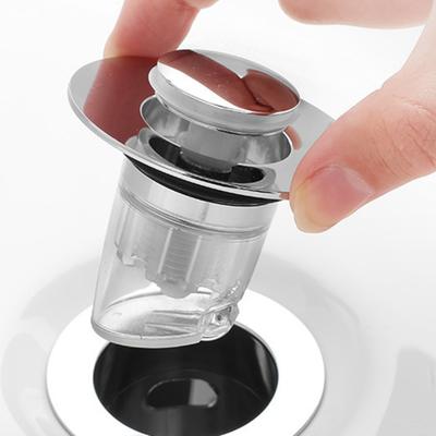 Стопор для умывальника Push-Type Design Bouncing Core Technology Stopper для предотвращения повреждения водой Home Cream Cover