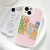 Чехол для телефона S-Клубничный S-Шорткейк для iPhone 16 15 14 13 12 11 Pro Max Plus Мягкая кожаная крышка